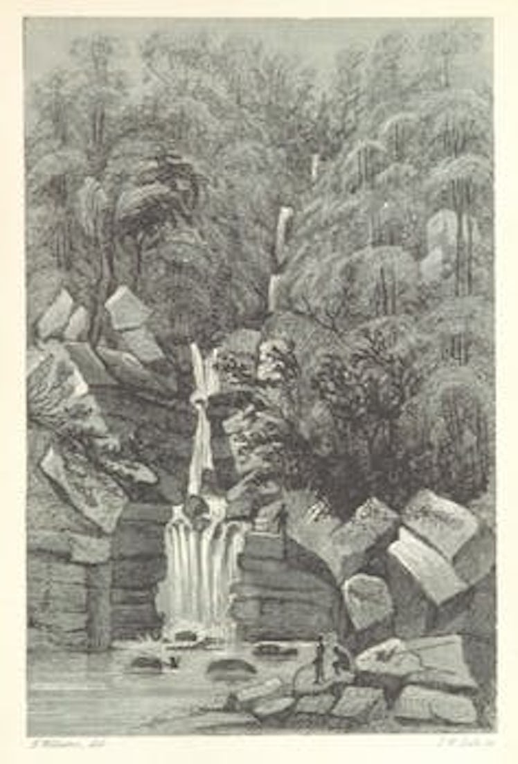 A waterfall in Sarawak. 