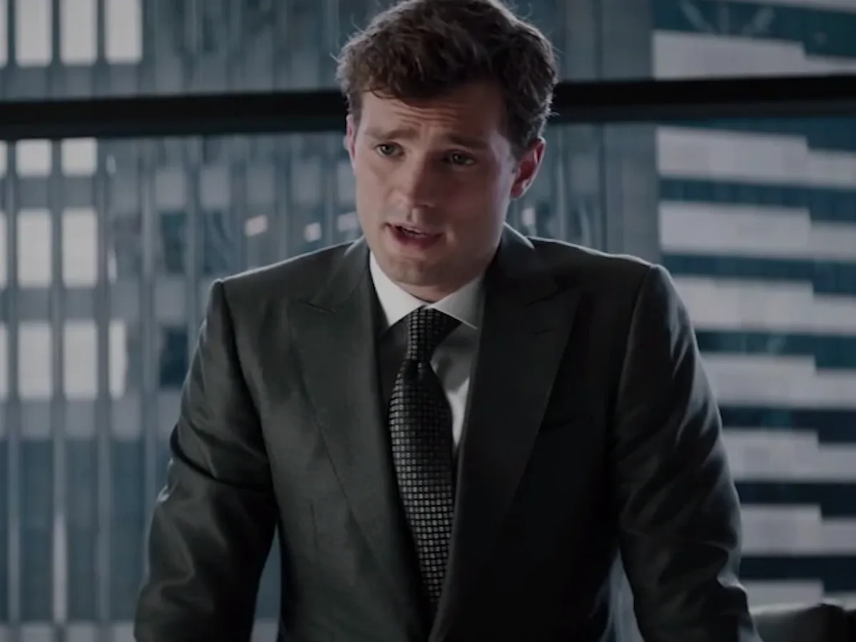 dress like christian grey "Christian" Notch Lapel Grey Suit