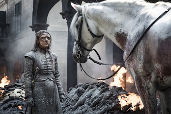 Arya Stark White Horse GAme of Thrones