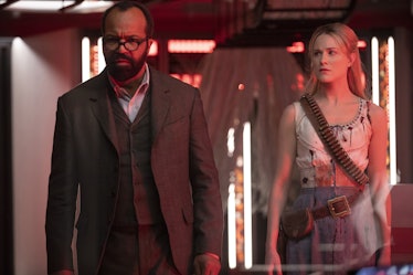 Still from Westworld of Jeffrey Wright and Evan Rachel Wood