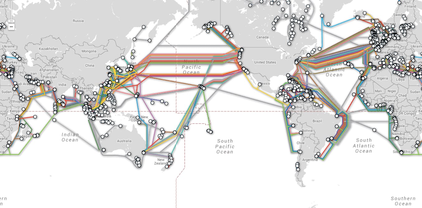 Map Shows Undersea Cable Locations That Are Critical for the Internet