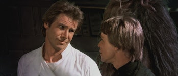 Han and Luke in 'Return of the Jedi'