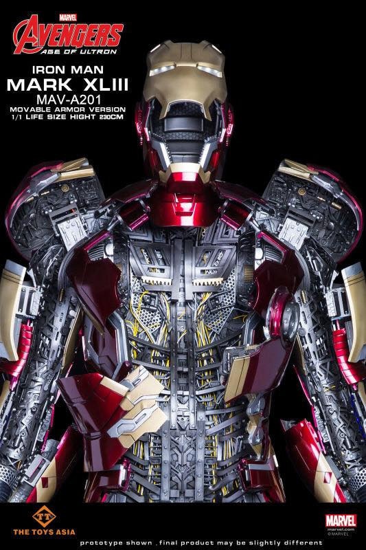 Life-Sized Iron Man Suit Has 46 Motors 