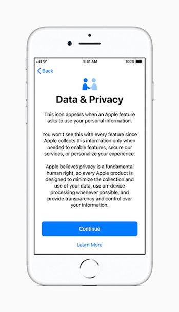 Apple iOS 11.3 privacy features