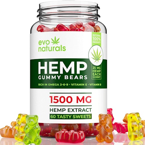 Evo Naturals Gummies – 1500 MG Natural Hemp Extract