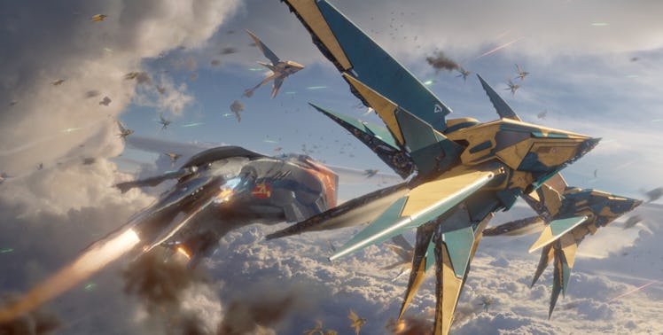 Several of the ships in 'Guardians,' including those operated by the Nova Corps