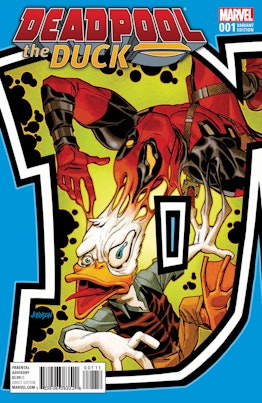 Variant cover for Deadpool the Duck from Marvel Comics