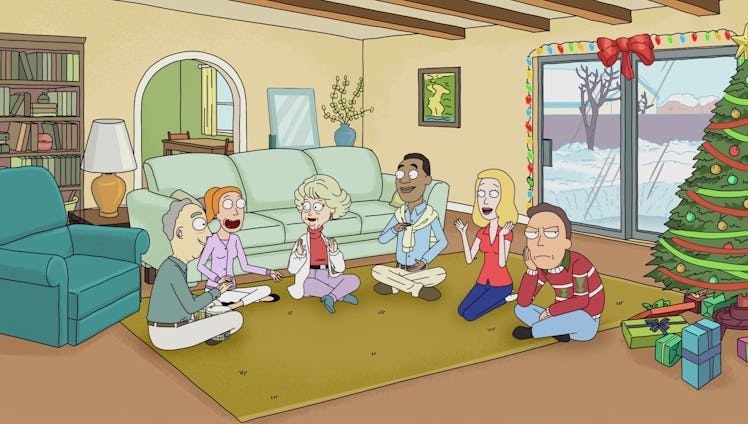 Jerry has a hard time this Christmas on 'Rick and Morty'.