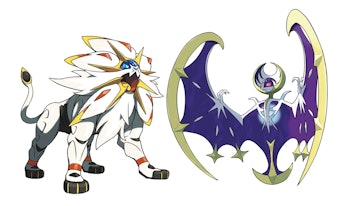 Solgaleo (left) and Lunala (right) are two of the newest Legendary Pokémon.