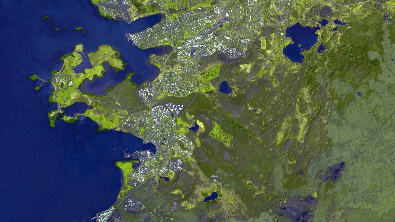 The Future Of Reykjav K Belongs To The Pirate Party And The World S Data   A Satellite View Of Reykjavik Is A Satellite View Of The Future Of Data Security 