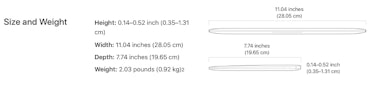 macbook 2017 dimensions