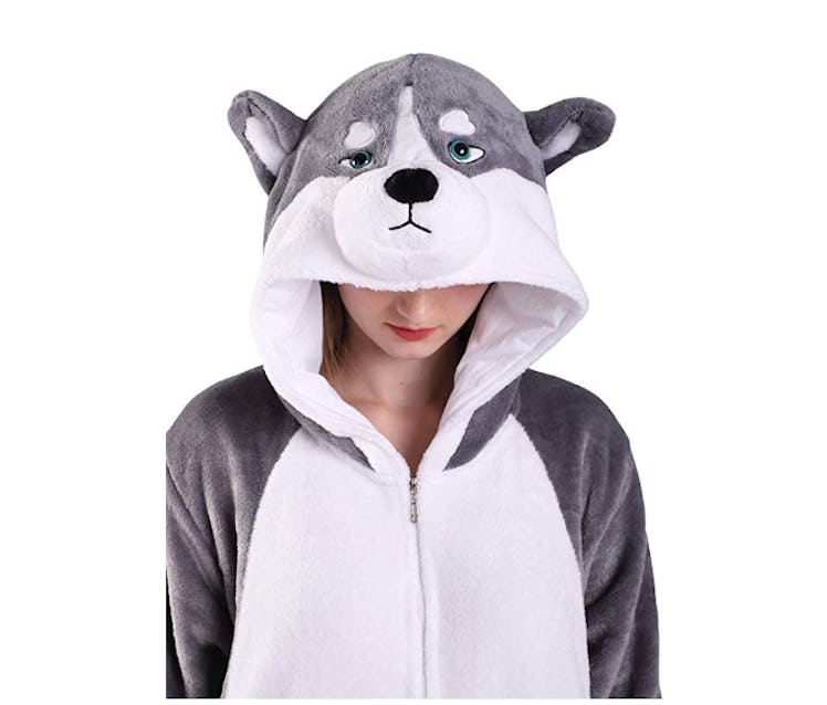 EJsoyo Fashion Onesie Sleepwear Rabbit Husky Animal Costume Adults and Teens