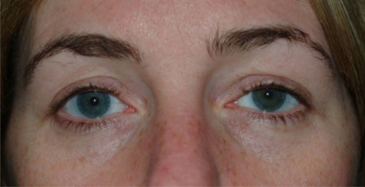 Closeup of woman's eyes 