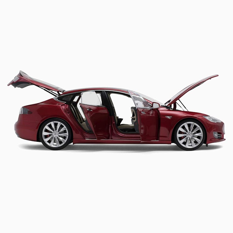 Tesla Diecast 1:18 Scale Model S P100D Red