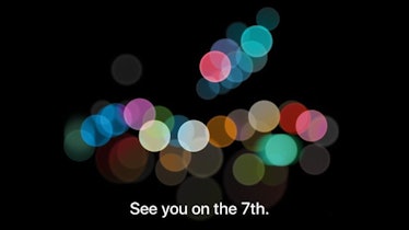 The 2016 invitation Apple sent to the media.