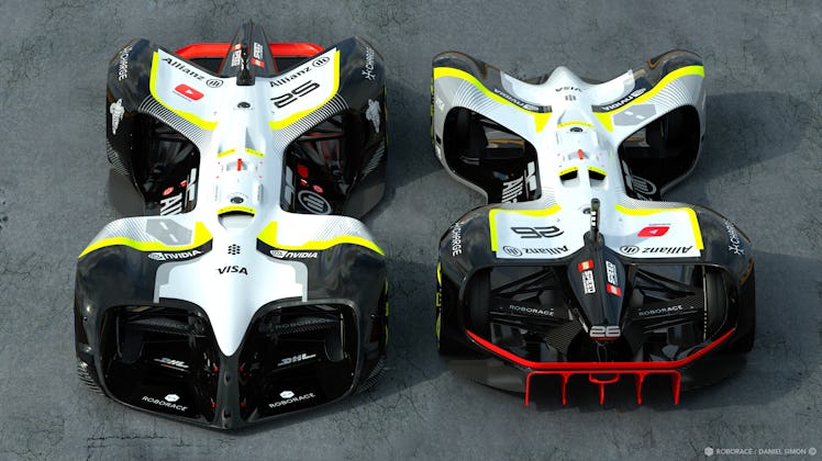Front and rear of the final Robocar.