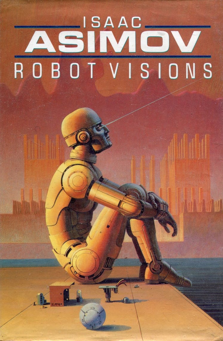 The cover of Asimov's 'Robot Visions', a collection.