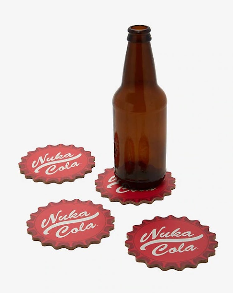 FALLOUT NUKA COLA BOTTLE CAP COASTER SET