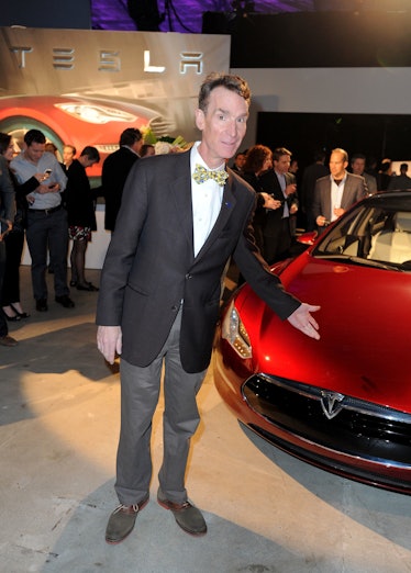 Bill Nye with a Tesla