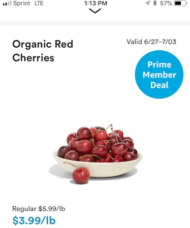 Prime discount for Whole Foods.