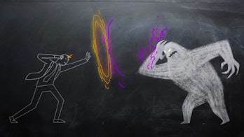 'Legion' depicted Charles Xavier's confrontation with the Shadow King as chalkboard drawings.