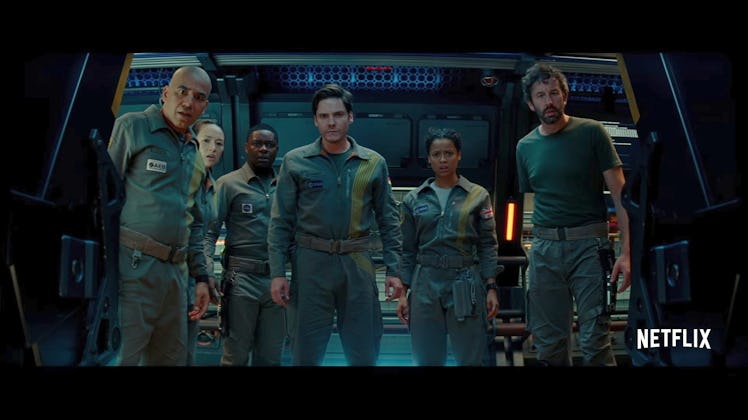 The crew of 'Cloverfield Station'.