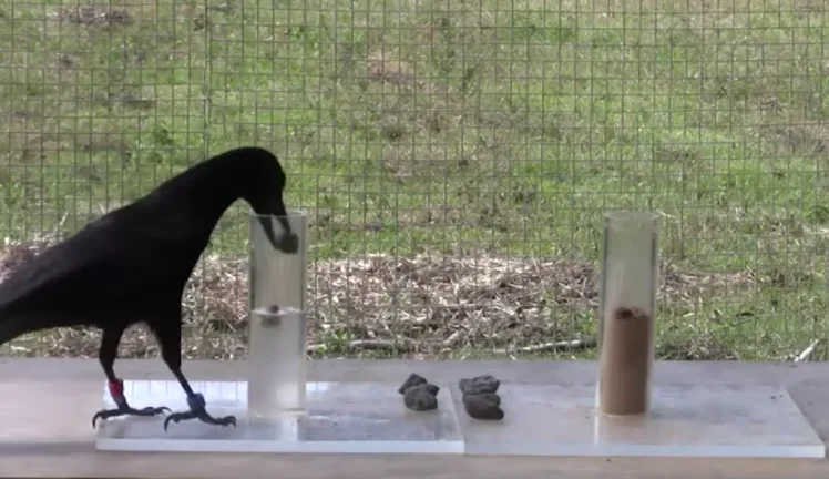 Crows Using Rocks Crows Don't Even Need Instructions to Build Tools Anymore