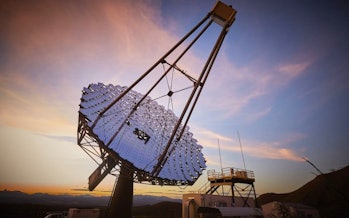 The VERITAS array searches for high-energy gamma rays and cosmic rays from its location in the Santa...