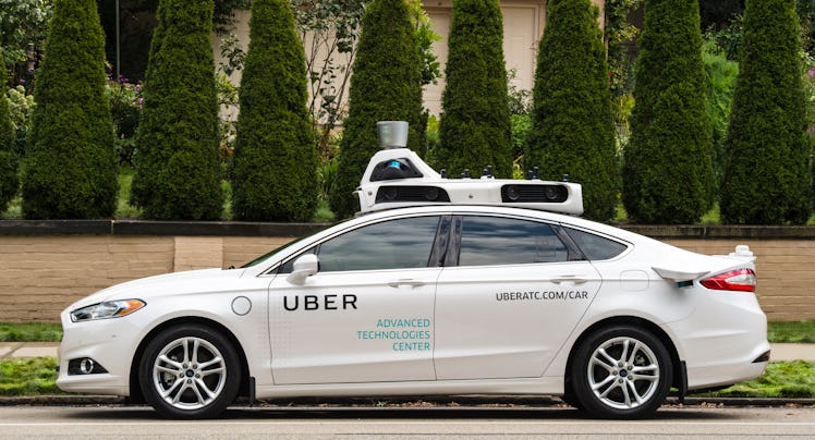 Uber's Advanced Technologies Center shows off a self-driving vehicle in Pittsburgh.