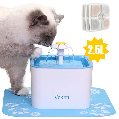 Veken Automatic Pet Water Dispenser with Silicone Mat