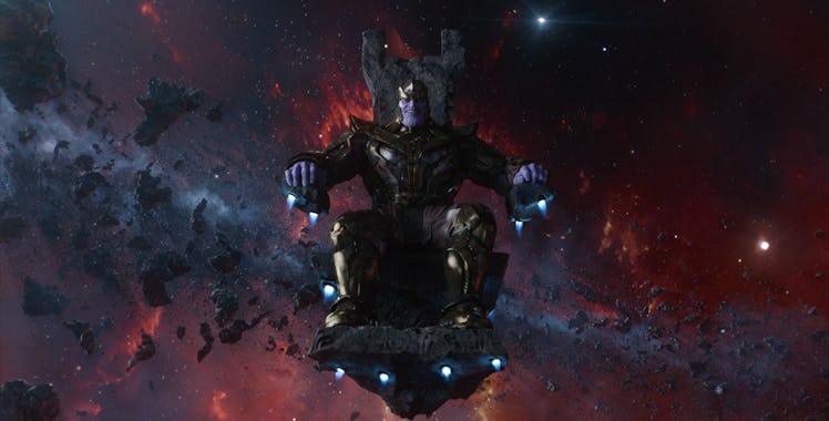The armor of Thanos as it appears in a trailer for 'Avengers: Endgame'.