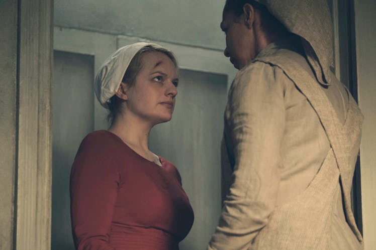 Elizabeth Moss and Amanda Brugel in 'The Handmaid's Tale'