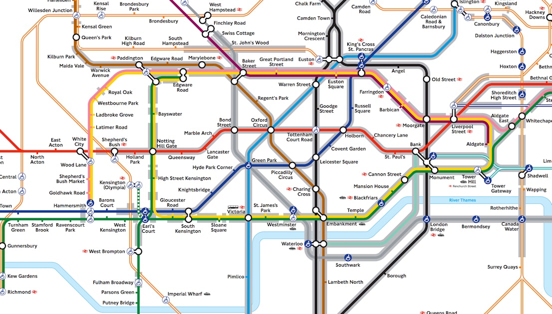 Show Map Of London Tube Stations