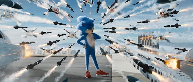 Sonic (Ben Schwartz) in 'Sonic the Hedgehog'