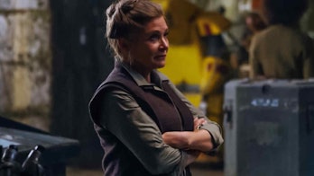 Carrie Fisher as General Leia in The Force Awakens