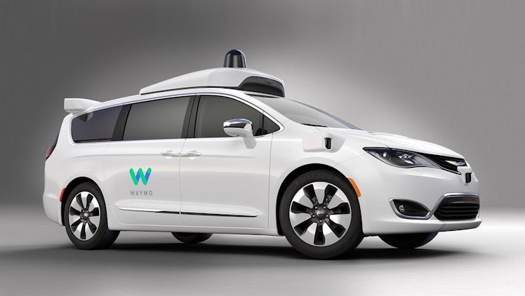 A Waymo-powered Chrysler Pacifica. You could ride in one of these!