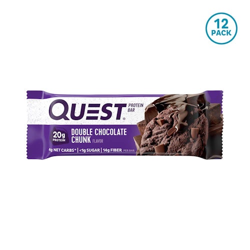 Quest Nutrition Double Chocolate Chunk Protein Bar - 12 Count