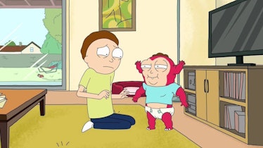 Morty and Morty Jr., his Gazorpian offspring.