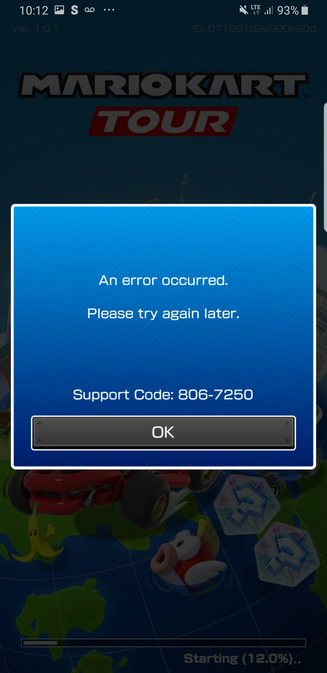 Why Is Mario Kart Tour Not Working How To Fix Error 806 7250