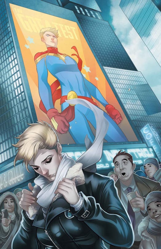 Captain Marvel cover by Elizabeth Torque
