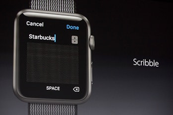 The Apple Watch 2 in action.