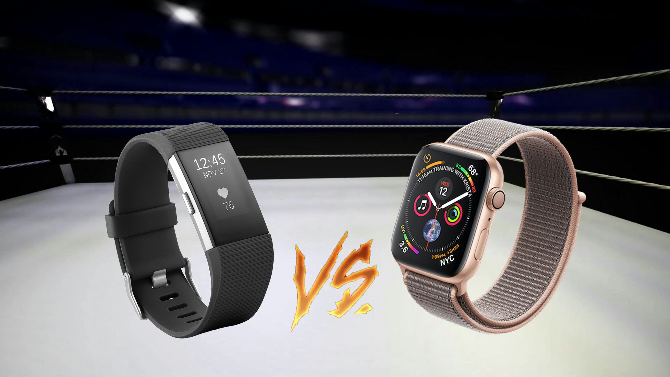 apple watch series 3 vs fitbit charge 2