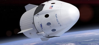 An artist's rendering of the SpaceX Crew Dragon.