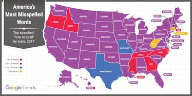 Google map misspelled words america