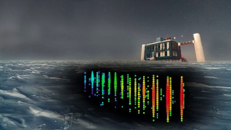 The IceCube Neutrino Observatory used a cubic kilometre of crystal-clear Antarctic ice to capture th...