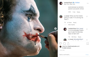 Joker Todd Phillips Instagram