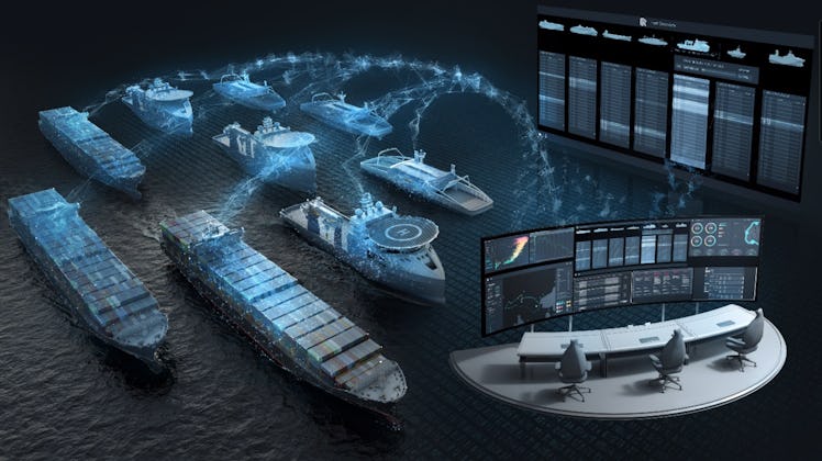 Intel and Rolls-Royce's depiction of their ships in action.