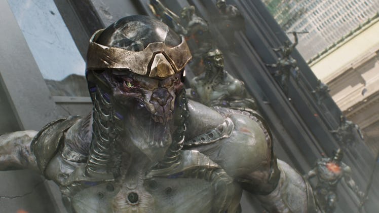 The Chitauri attacked New York and left behind a lot of their technology.