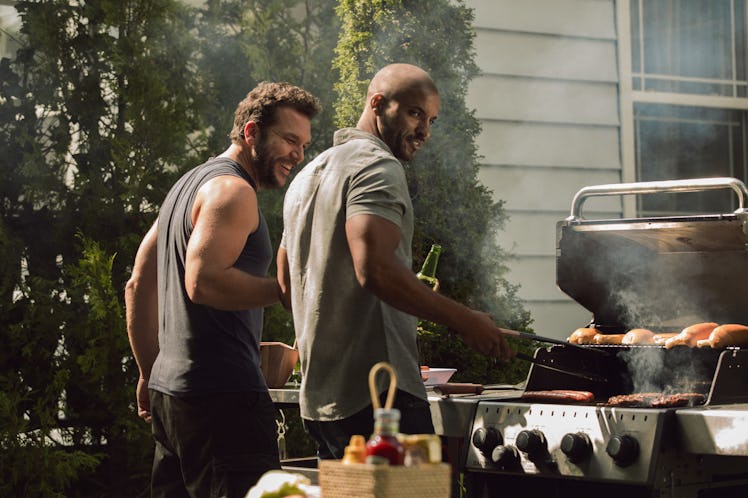 Dane Cook and Ricky Whittle in 'American Gods' episode 4 'Git Gone' 