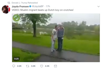 One of the videos retweeted by Trump.